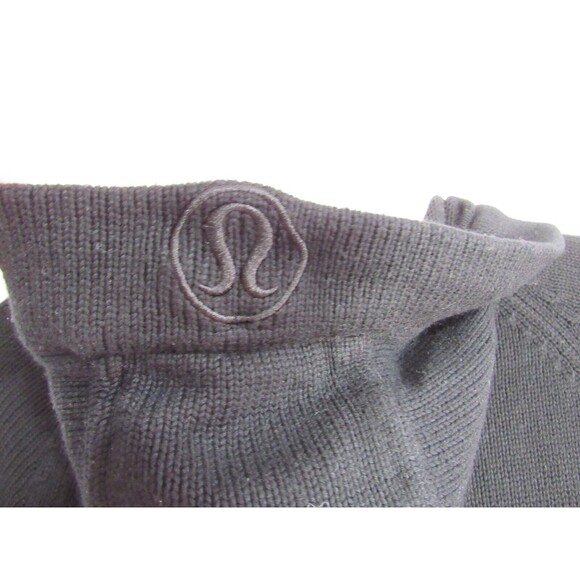 Lululemon Black Full Zip Hooded Cashmere Blend Sweater Jacket Size Small EUC - Picture 5 of 8